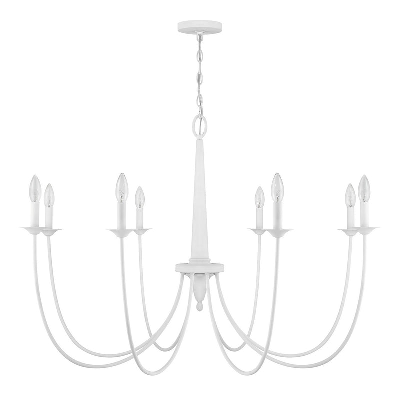 Savoy House 1-1202-8-83 Eight Light Chandelier, Bisque White (2)