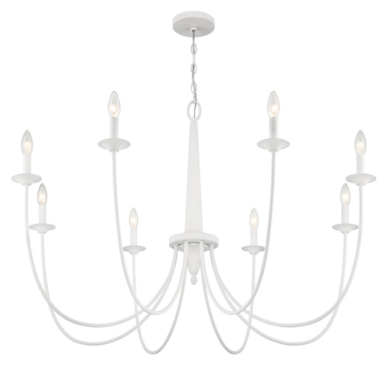 Savoy House 1-1202-8-83 Eight Light Chandelier, Bisque White (4)