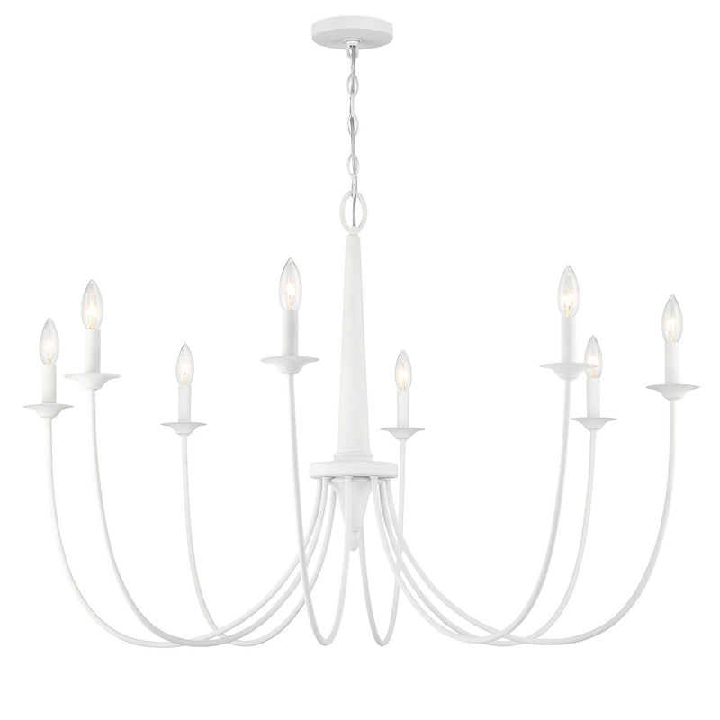 Savoy House 1-1202-8-83 Eight Light Chandelier, Bisque White (5)