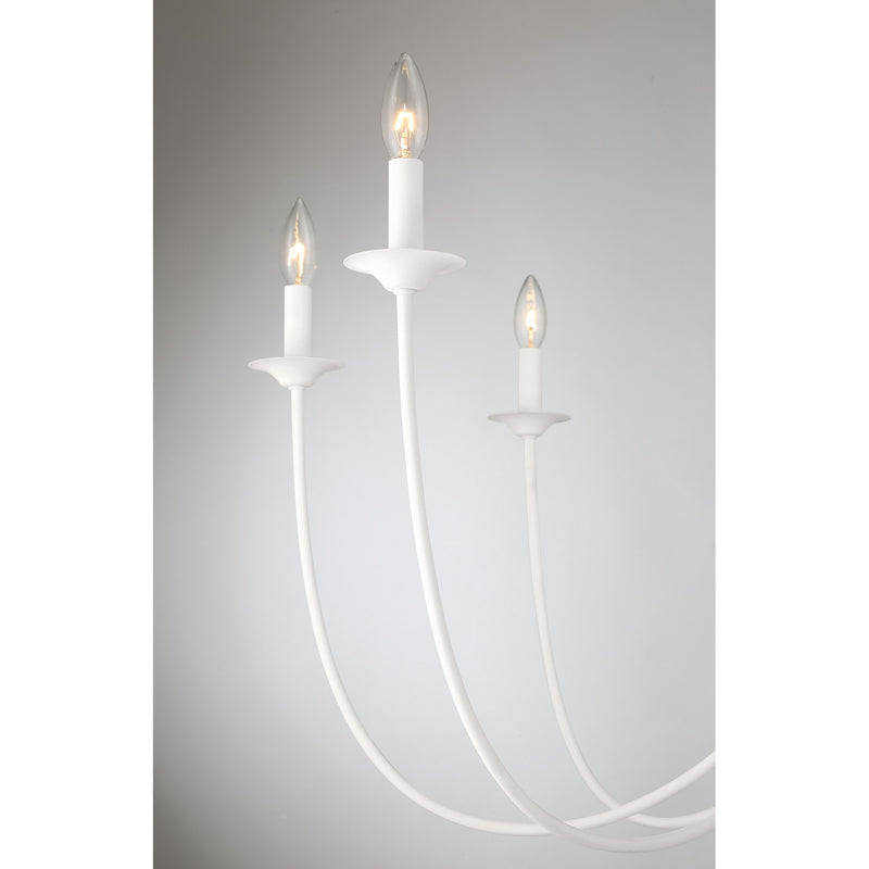Savoy House 1-1202-8-83 Eight Light Chandelier, Bisque White (6)