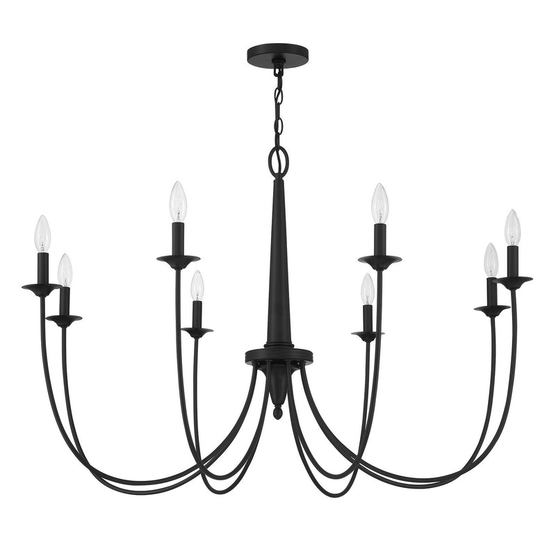 Savoy House 1-1202-8-89 Eight Light Chandelier, Matte Black (2)