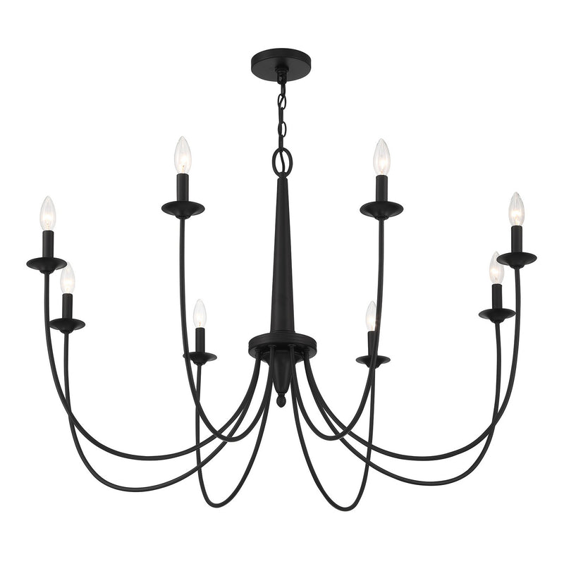 Savoy House 1-1202-8-89 Eight Light Chandelier, Matte Black (4)