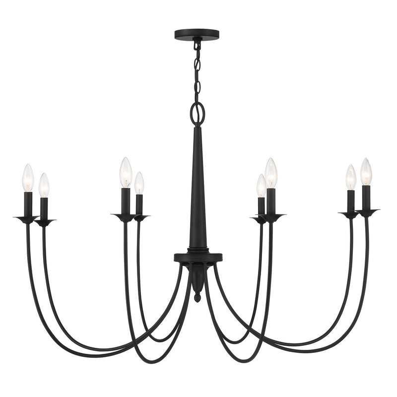 Savoy House 1-1202-8-89 Eight Light Chandelier, Matte Black (5)