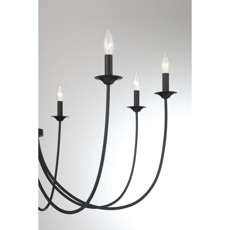 Savoy House 1-1202-8-89 Eight Light Chandelier, Matte Black (6)