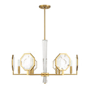 Savoy House 1-2216-6-322 Six Light Chandelier, Warm Brass (2)