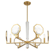 Savoy House 1-2216-6-322 Six Light Chandelier, Warm Brass (4)