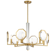 Savoy House 1-2216-6-322 Six Light Chandelier, Warm Brass (5)