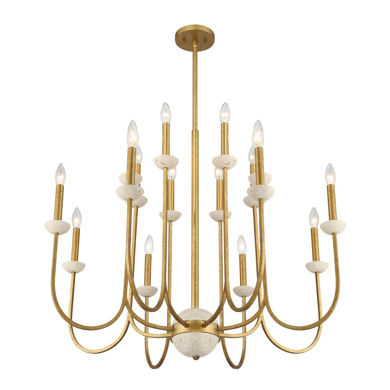Savoy House 1-2296-16-262 16 Light Chandelier, Antique Gold (4)