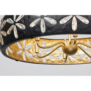 Savoy House 1-2493-6-104 Six Light Chandelier, Metropolis Black/Gold (5)