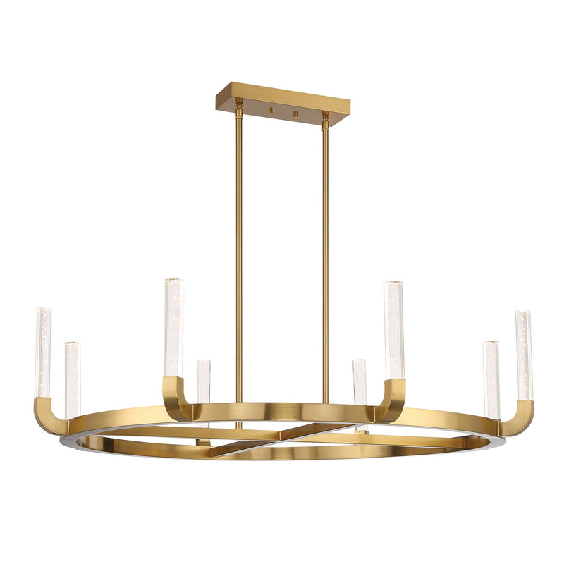 Savoy House 1-2507-8-322 LED Chandelier, Warm Brass (4)