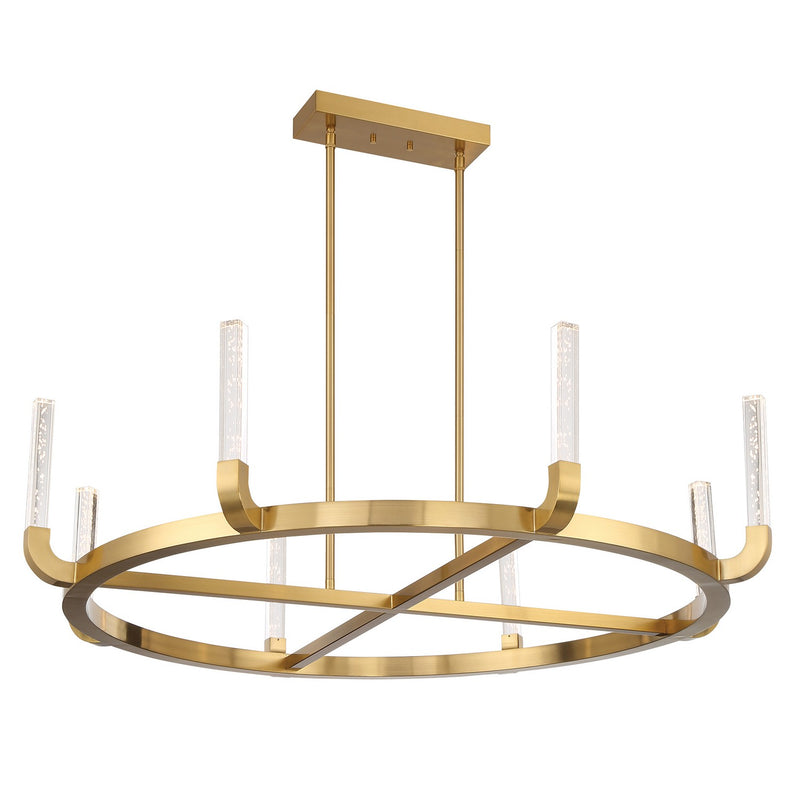 Savoy House 1-2507-8-322 LED Chandelier, Warm Brass (5)