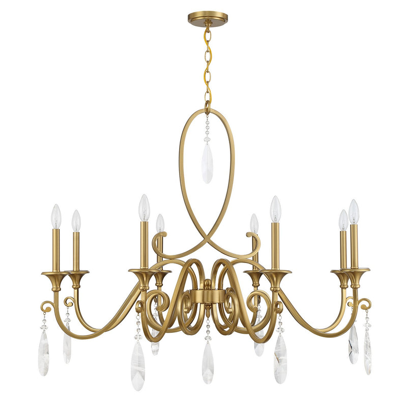 Savoy House 1-2702-8-322 Eight Light Chandelier, Warm Brass (2)