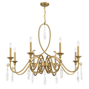 Savoy House 1-2702-8-322 Eight Light Chandelier, Warm Brass (3)
