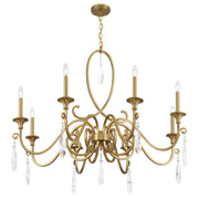 Savoy House 1-2702-8-322 Eight Light Chandelier, Warm Brass (4)