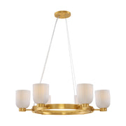 Savoy House 1-3170-6-322 Six Light Chandelier, Warm Brass (3)