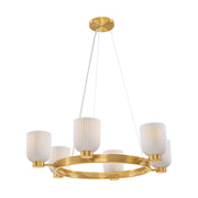 Savoy House 1-3170-6-322 Six Light Chandelier, Warm Brass (5)