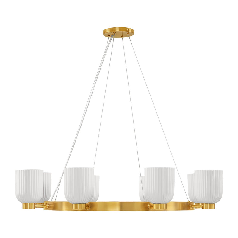 Savoy House 1-3173-8-322 Eight Light Chandelier, Warm Brass (2)