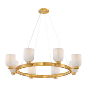 Savoy House 1-3173-8-322 Eight Light Chandelier, Warm Brass (4)