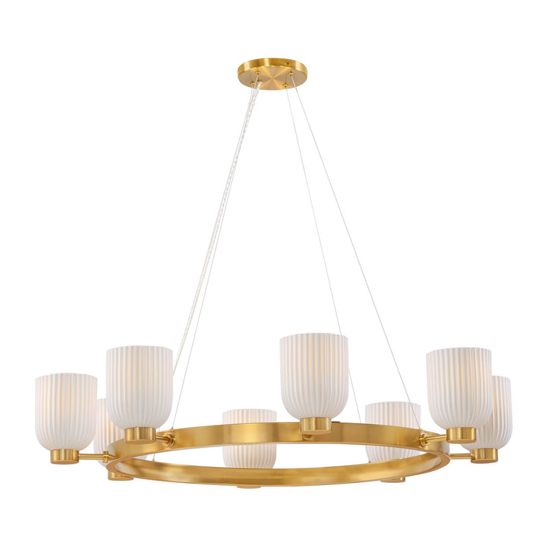 Savoy House 1-3173-8-322 Eight Light Chandelier, Warm Brass (5)
