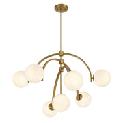 Savoy House 1-3319-7-322 Seven Light Chandelier, Warm Brass (4)