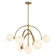 Savoy House 1-3319-7-322 Seven Light Chandelier, Warm Brass (5)