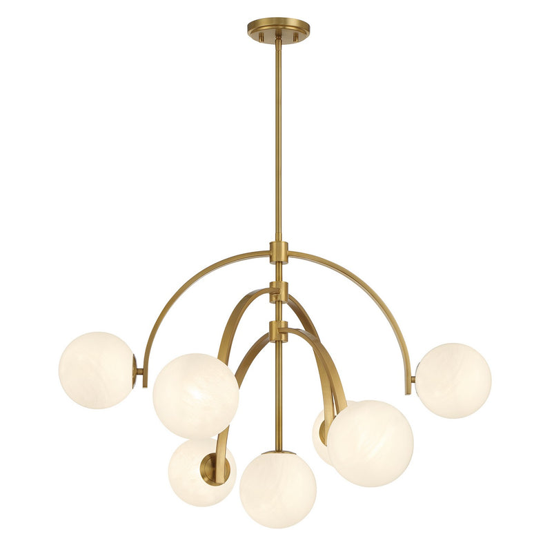Savoy House 1-3319-7-322 Seven Light Chandelier, Warm Brass (5)
