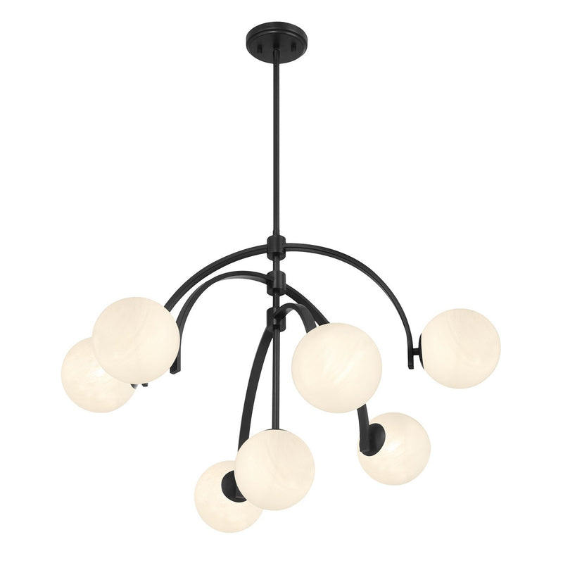 Savoy House 1-3319-7-89 Seven Light Chandelier, Matte Black (4)