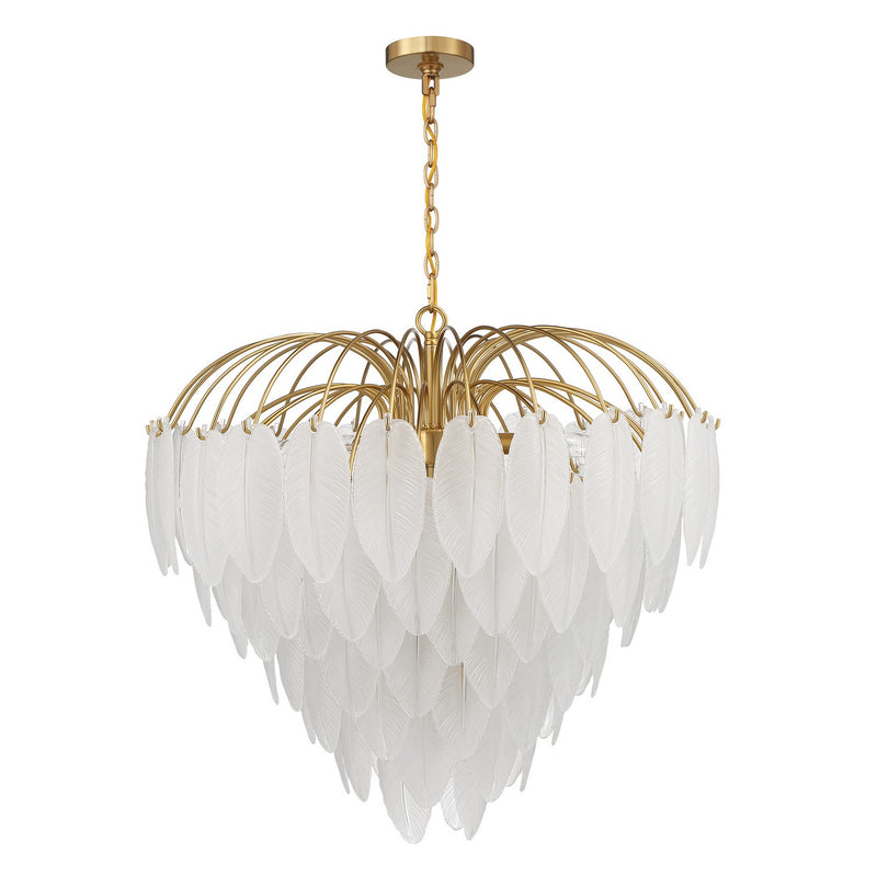 Savoy House 1-3504-9-322 Nine Light Chandelier, Warm Brass (2)