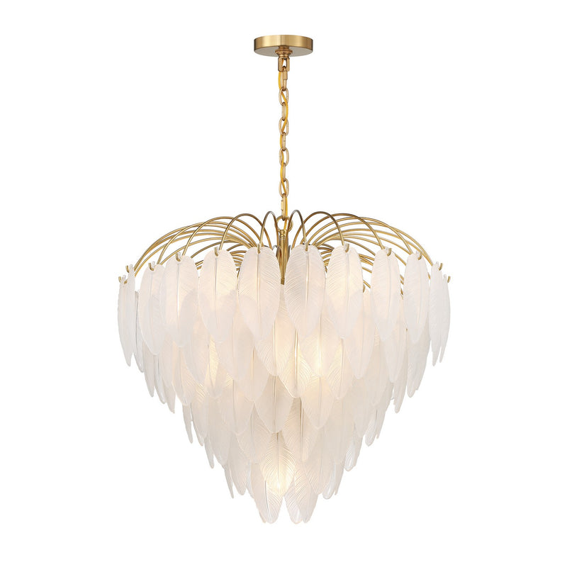 Savoy House 1-3504-9-322 Nine Light Chandelier, Warm Brass (3)