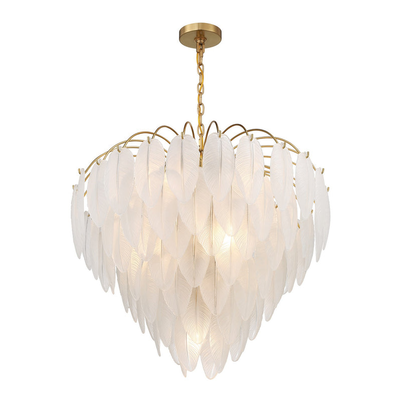 Savoy House 1-3504-9-322 Nine Light Chandelier, Warm Brass (4)