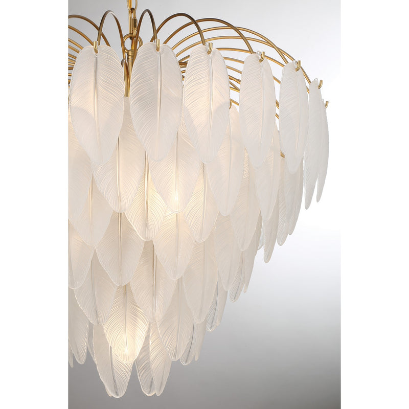 Savoy House 1-3504-9-322 Nine Light Chandelier, Warm Brass (5)