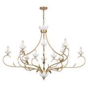 Savoy House 1-5186-12-59 12 Light Chandelier, French Gold/White Cashmere (3)