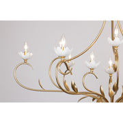 Savoy House 1-5186-12-59 12 Light Chandelier, French Gold/White Cashmere (5)