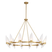 Savoy House 1-5504-12-322 12 Light Chandelier, Warm Brass (3)