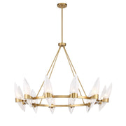 Savoy House 1-5504-12-322 12 Light Chandelier, Warm Brass (5)