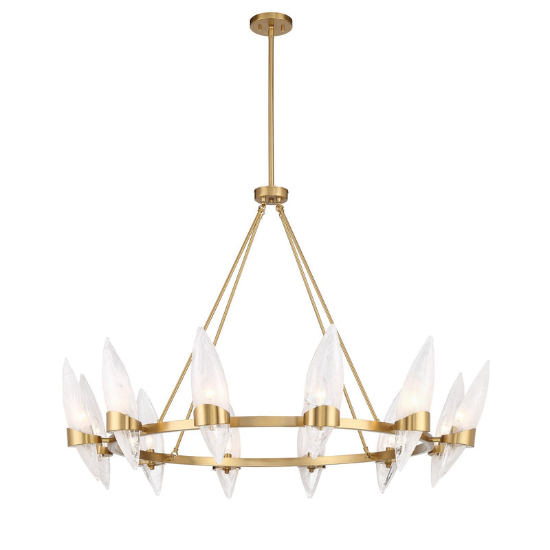 Savoy House 1-5504-12-322 12 Light Chandelier, Warm Brass (5)