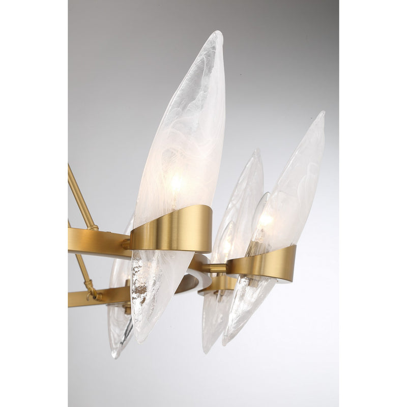 Savoy House 1-5504-12-322 12 Light Chandelier, Warm Brass (6)