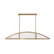 Savoy House 1-6219-4-322 Four Light Linear Chandelier, Warm Brass (2)