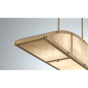 Savoy House 1-6219-4-322 Four Light Linear Chandelier, Warm Brass (6)