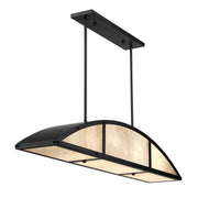 Savoy House 1-6219-4-89 Four Light Linear Chandelier, Matte Black (5)