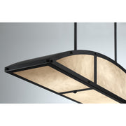 Savoy House 1-6219-4-89 Four Light Linear Chandelier, Matte Black (6)