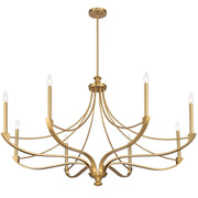Savoy House 1-6415-8-322 Eight Light Chandelier, Warm Brass (4)