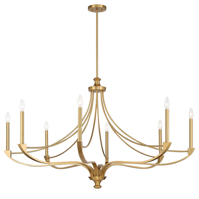 Savoy House 1-6415-8-322 Eight Light Chandelier, Warm Brass (5)