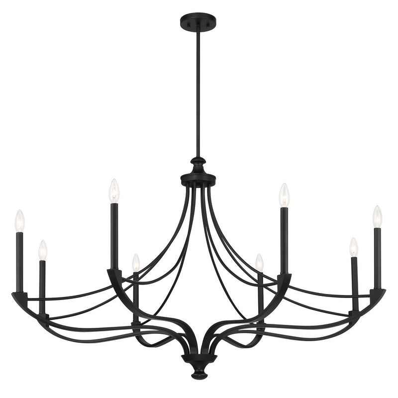 Savoy House 1-6415-8-89 Eight Light Chandelier, Matte Black (3)