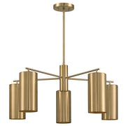 Savoy House 1-6508-5-127 Five Light Chandelier, Noble Brass (2)