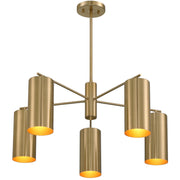 Savoy House 1-6508-5-127 Five Light Chandelier, Noble Brass (4)
