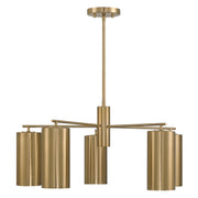 Savoy House 1-6508-5-127 Five Light Chandelier, Noble Brass (5)