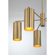 Savoy House 1-6508-5-127 Five Light Chandelier, Noble Brass (6)