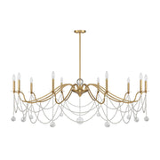 Savoy House 1-7504-10-322 Ten Light Chandelier, Warm Brass (2)