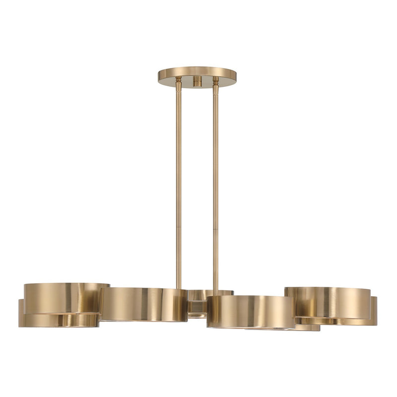 Savoy House 1-7508-9-127 LED Chandelier, Noble Brass (4)